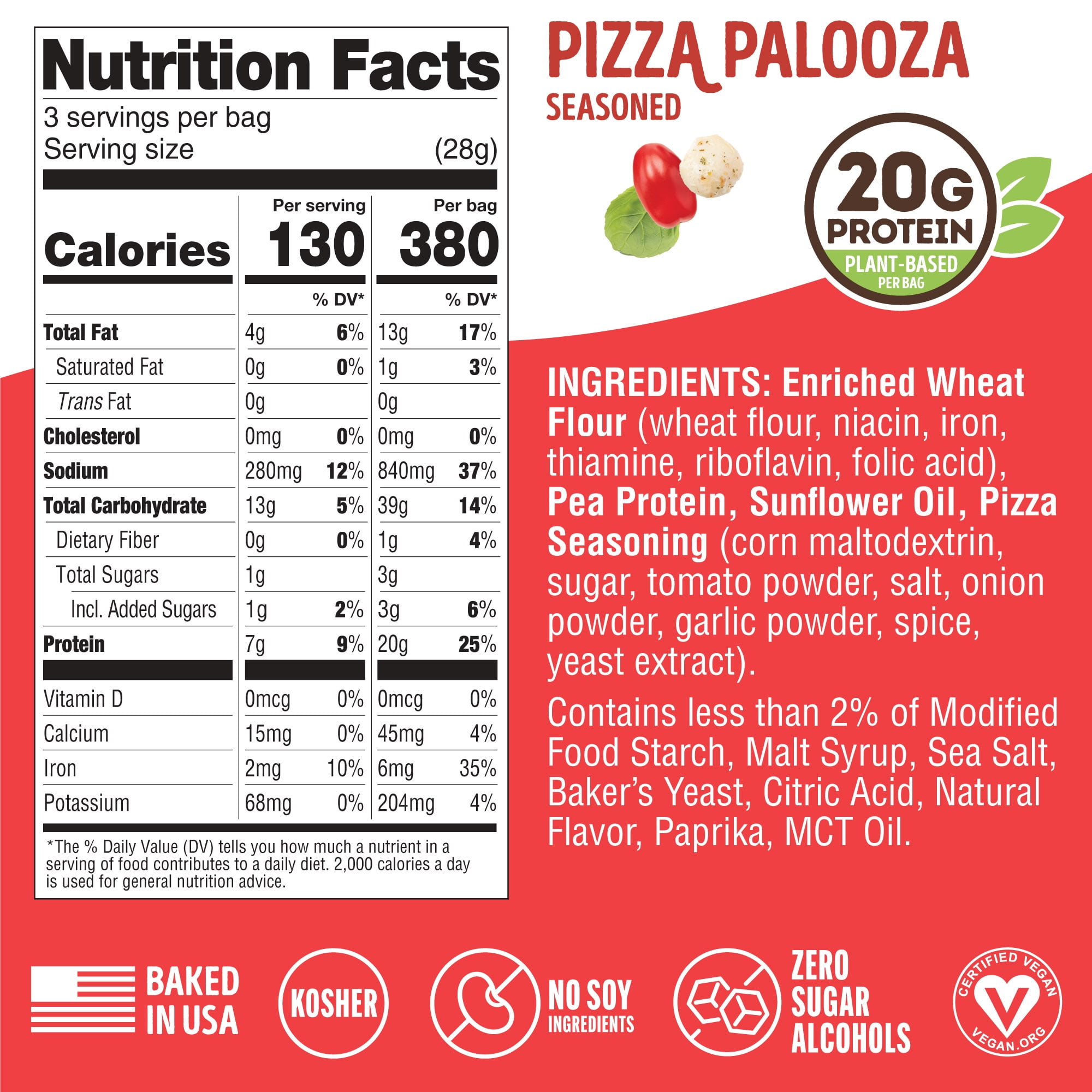 Lenny & Larry's Fitzels Protein Pretzels Snack,Game Day Variety Pack, 20g of Protein, 8 Pack