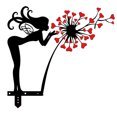 thumbnail image 4 of Inicio Hierro de hierro Flower Wall Vintage Arte Decoración Metal Colgando Hollow Out Colgante, 4 of 6