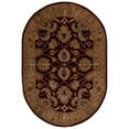 thumbnail image 2 of SAFAVIEH Classic Karolina Oriental Wool Area Rug, Burgundy/Gold, 4'6" x 6'6" Oval, 2 of 11