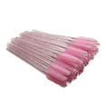 thumbnail image 1 of Vogacara Paquete de 50 cepillos para pestañas, accesorios multicolores para mujeres, varitas dulces para el Día de San Valentín, pinzas para Pinceles de maquillaje y herramientas Rosa brillante/Rosa, 1 of 6