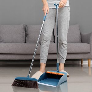 Antqov Balais et Dustpan Set pour la maison, balais et dustpan set, balai de balais, balis et combo pour bureau, stand up balais and Dust Pan