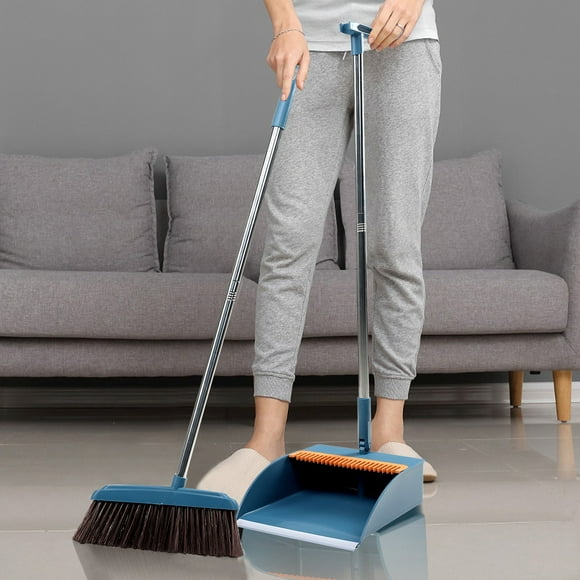 Birdeem Broom and Dustpan Set, Brooms and Dustpan Set for Home,Brooms and Dustpan Set, Brooms Dustpan Set, Brooms and Dustpan Combo for Office, Stand Up Brooms and Dustpan