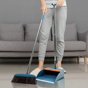 RXIRUCGD Brooms And Dustpan Set For Home,Brooms And Dustpan Set, Brooms Dustpan Set, Brooms And Dustpan Combo For Office, Stand Up Brooms And Dustpan