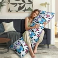thumbnail image 5 of Butterfly Body Pillow Cover - Soft & Breathable, Hidden Zipper, 20"x54", Floral & Tropical Butterfly Print - Perfect Gift for Butterfly Lovers, Side Sleepers & Aesthetic Decor, 5 of 7