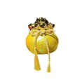 thumbnail image 3 of Figura decorativa de bolsa de dinero de resina, adorno de riqueza Feng Shui, decoración de lujo para Amarillo, 3 of 9
