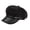 Black, variant on Suede Newsboy Cap for Women 8 Panel Paperboy Caps with Leather Brim Vintage Baseball Hat Baker Cabbie Beret Hats