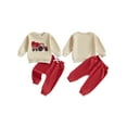 thumbnail image 2 of Baby Toddler Boy Valentine’s Day Outfits 6 12 18 24 Months 2T 3T Long Sleeve Truck Embroidery Sweatshirt + Pants Set Toddler Clothes, 2 of 9