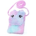 thumbnail image 1 of Lishi Crossbody Bag Plush Messenger Bag Mini Cellphone Purse for Girls Women, 1 of 7