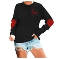 thumbnail image 1 of Chandail à Capuche Décontracté et Confortable Grande Taille Mode Imprimé Anglais Col Rond Manches Longues Ample Décontracté Haut Usé Échauffement Ensemble Chandail Tricoté Short Blouse Chemise Athlétique Complet, 1 of 3