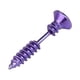 thumbnail image 1 of Pendientes de acero inoxidable con forma de tornillo de titanio y broma de Halloween, 1 of 1