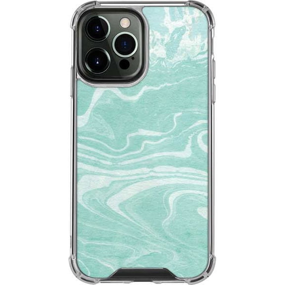 Skinit Marble Mint Marbling iPhone 13 Pro Max Clear Case
