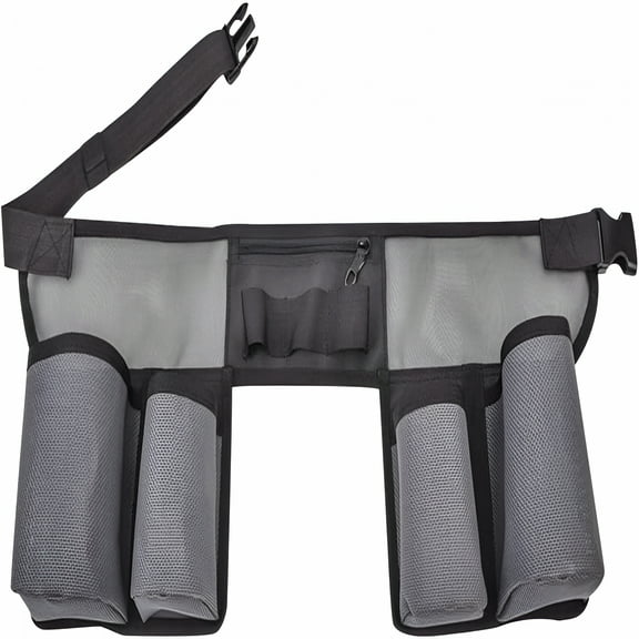 TELOLY Tool Belt,Tool Pouch,Window Cleaning Tool Belt,Adjustable Waist Strap 28-49 inches,Cleaning Supplies for Housekeeping,Janitors and Household Maintenance,Waist Apron (Black)