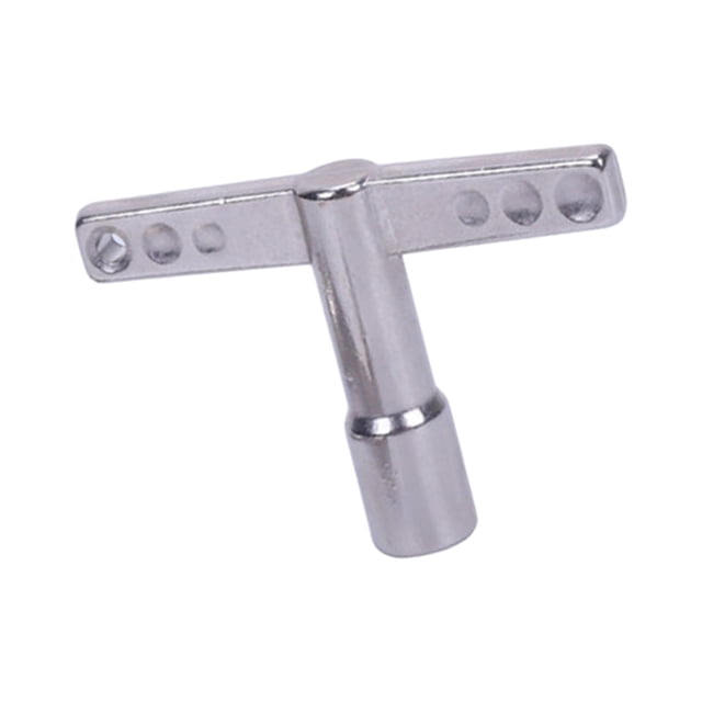 Piezas de instrumentos musicales de llave de batería fáciles de usar de metal para acústica y electrónica Forma de T con agujero