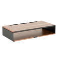 thumbnail image 1 of Soporte De Escritorio para Monitor con Bandeja para Teclado Alt Function Madera, negro, 1 of 5
