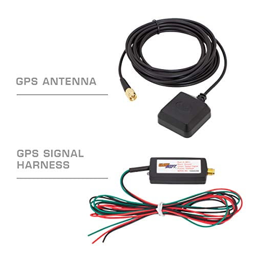 GlowShift GPS Speedometer Sensor Adapter Kit for Speedometer Gauges -  Antenna Installs to Roof or on Trunk