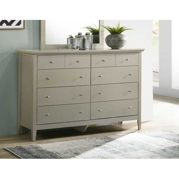 Glory Furniture Hammond G5403-D Dresser , Silver Champagne