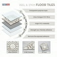 thumbnail image 4 of PowerSellerUSA Self-Stick Vinyl Modern Geometric Floor Tiles Ultra Durable 1.5mm Thick Tiles, 2-Pack/40 Square Ft., 12" x 12", Gray Octagon, 4 of 8