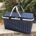 thumbnail image 5 of Bolsa grande de 30L para comida rápida para llevar, bolsa de aislamiento para automóvil, caja de entrega refrigerada para picnic al aire libre, cesta de compras plegable, bolsa de hielo, 5 of 5