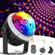 thumbnail image 4 of Bola, lámpara LED para fiesta, lámpara giratoria controlada por música rgby con control remoto Compatible con Navidad, fiesta,, 4 of 5