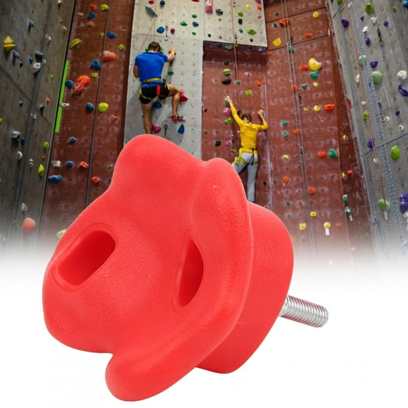 Red Bright Color 10 pcs Climbing Holds, Rock Climbing Holds, Easy to Grasp Rock Climbing Accessories for Amusement Equipment Wall Climbing Accessories red