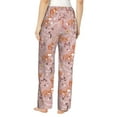 thumbnail image 3 of Xecao Beautiful Fox Women's Straight Lounge Pajama Pants: The Epitome of Relaxed Sleepwear, 3 of 9