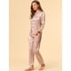 thumbnail image 4 of Conjuntos de pijama para mujer Ropa de dormir de manga larga con botones Traje de noche suave para mujer Conjuntos de salón Pj champán S, 4 of 6