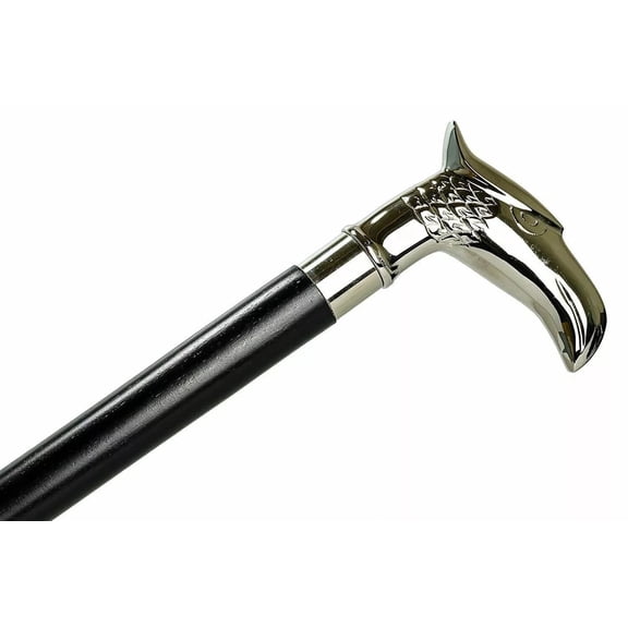 Vintage Eagle Style Wooden Walking Cane with 3-Fold Folding Stick for Men and Women, 37 Inch Walking Stick Unisex Design Cane