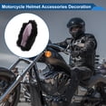 thumbnail image 3 of Motorcycle Helmet Accessories Decoration Upright Rabbit Ears for Motorcycle Bicycle Skiing Helmets Black Pink Plush Sticker 2 Set, 3 of 6
