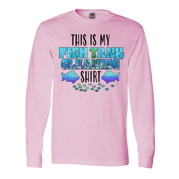 Inktastic This is My Fish Tank Cleaning Shirt Long Sleeve T-Shirt