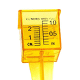 thumbnail image 3 of 1.5" Rain Gauge Wide Mouth, Bright Yellow Outdoor Water Measurement Tool, 3 of 5