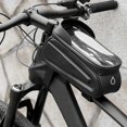 thumbnail image 3 of Peahefy Bike Bag,Bicycle Bag,Hard Shell Bike Packet Front-axle Beam Top Tube Waterproof Mobile Phone Saddle Bag Riding Equipment Colorful Reflective, 3 of 8
