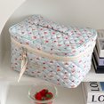 thumbnail image 4 of Bolso De Cosméticos Bolso De Cosméticos Bolso de belleza con estampado bonito, bolsas de maquillaje portátiles, rombos acolchados para vacaciones de fin de semana, 4 of 7