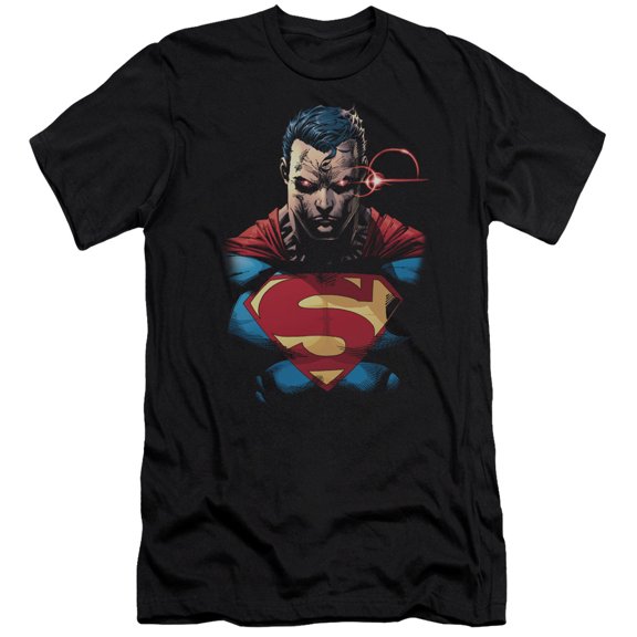Superman Displeased Adult 30/1 T-Shirt Black