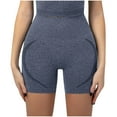 thumbnail image 2 of Summer Saving Clearance AXXD Navy Shorts for Women High Waisted Summer Athletic Workout Gym Sweatshorts Shaping Shorts Comfort Breathable Unique Fiber Restoration Shaper For Women, 2 of 9