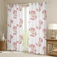 thumbnail image 2 of Erosebridal Pink Boots Curtains for Living Room,Geometric Stripes 30%-50% Blackout Curtains Set of 2 (38Wx45L),Western Cowgirl Curtains and Drapes (38Wx45L),Kawaii Bedroom Decoration, 2 of 6