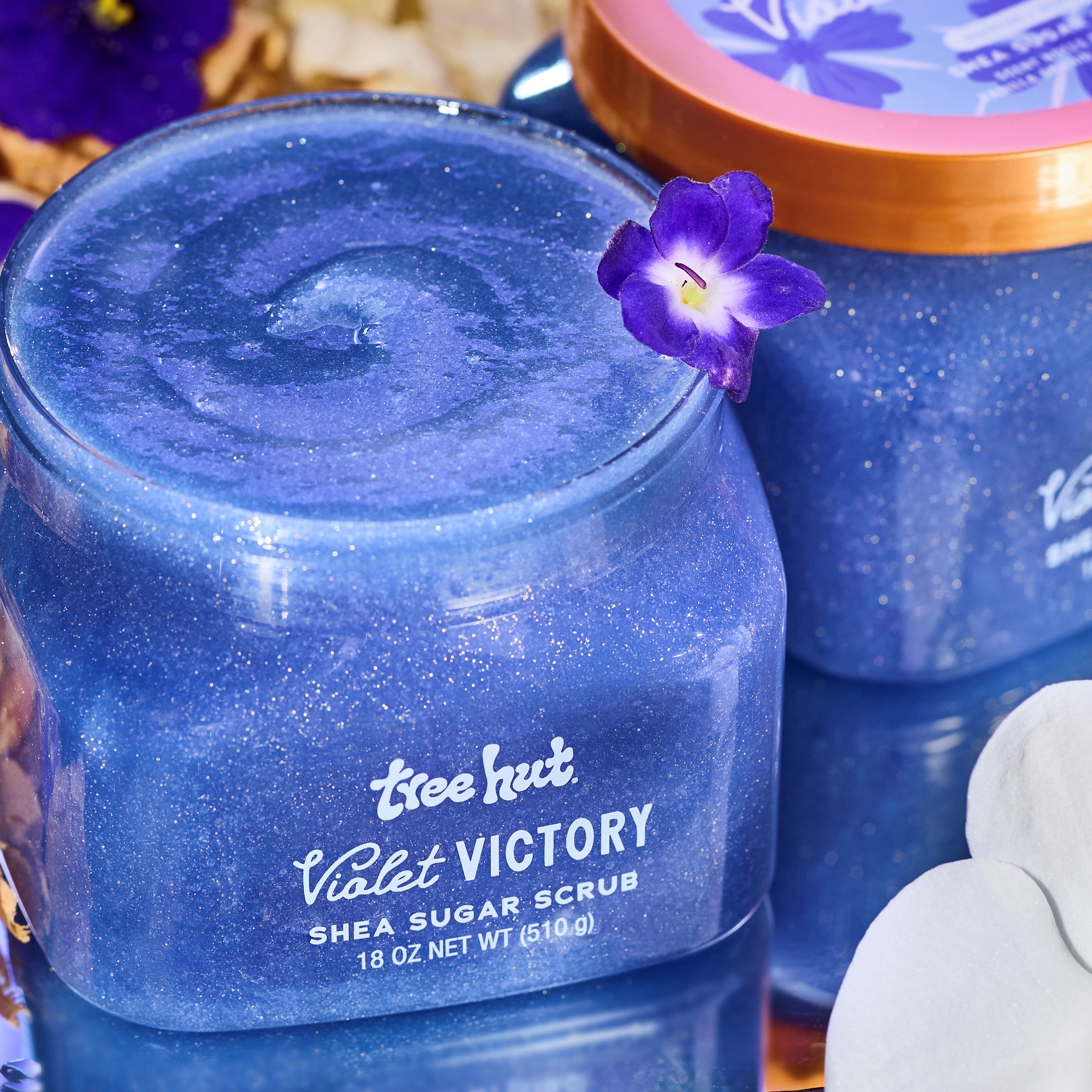 Tree Hut Violet Victory Shea Sugar Body Scrub, 18 oz
