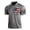 Dark Gray, variant on Mens American Flag Polo Shirt Patriotic Short Sleeve Golf Shirt Casual USA Graphic Summer Tee Collared Tops Breathable Tees