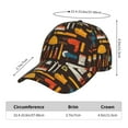 thumbnail image 2 of Fotbe repair working tools Pattern Baseball Cap, Adjustable Snapback Hats, Outdoor Baseball Hat for Men and Women Cotton Soft, 2 of 6
