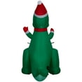 thumbnail image 5 of 4 ft T-Rex Christmas Airblown Yard Inflatable, Multicolor, by Holiday Time, 5 of 6