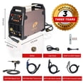thumbnail image 7 of LOTOS Apex MIG180SP 6-in-1 180A MIG Welder with Spool Gun, Dual Voltage 120/240V, Gas/Flux-Core, 7 of 7
