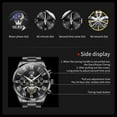 thumbnail image 5 of OLEVS Chronograph Watches for Men Waterproof Business Dress Analog Quartz Luxury Moon Phase Stainless Steel Roman Numeral Luminous Casual Mens Wrist Watches Reloj Para Hombre, 5 of 13