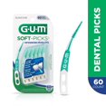 thumbnail image 1 of GUM® Soft-Picks® Advanced Dental Picks, Curved Design, Precision Control, Travel Case, 60 Picks, 1 of 8