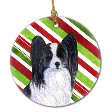 Caroline's Treasures SS4724-CO1 Bullmastiff Red Snowflakes Holiday Christmas - Ornamento in ceramica, multicolore