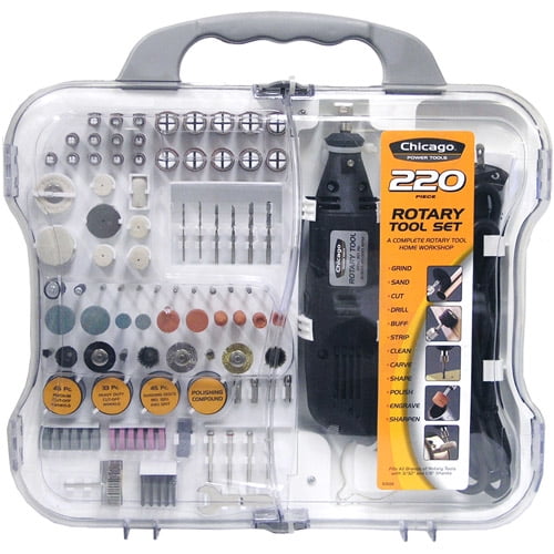 Chicago Power Tools 220pcs Rotary Tool 63558