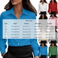thumbnail image 7 of Aezemi Women Button down Office Blouses Collared Long Sleeve Dressy Fashion Work Casual Shirts Womens Fall Spring Business Casual Trendy Tops M, 7 of 7