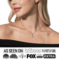 thumbnail image 2 of Cate & Chloe Bernadette 18k White Gold Plated Teardrop Necklace with Swarovski Crystals for Women, 2 of 9