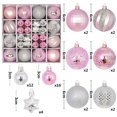 thumbnail image 1 of Adornos de bolas de Navidad XUQIANG bolas colgantes transparentes inastillables 44 piezas, 1 of 5