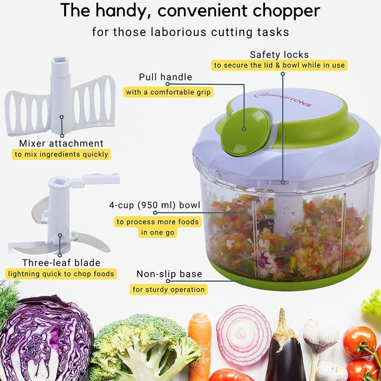 Brieftons Food Chopper, Blender, Slicer & Grater: How to Leave