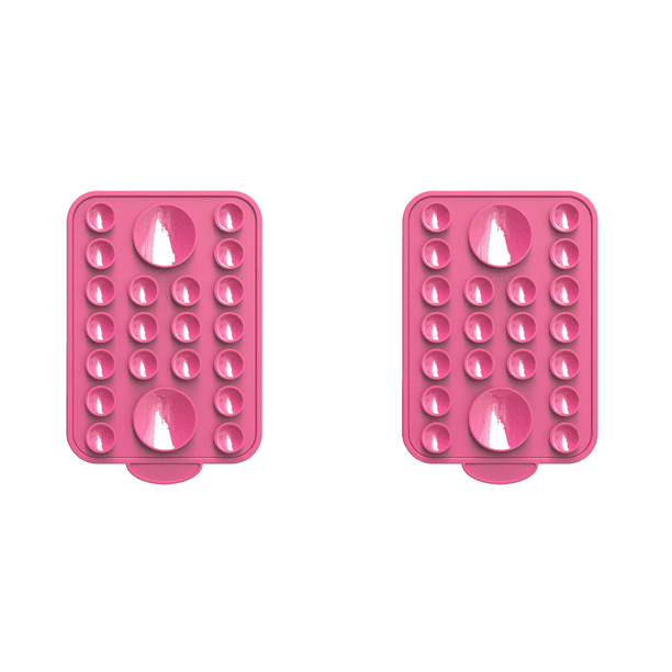 Soporte Magnético para Con Ventosa Silicona IPhone 15 (rosa) Rojo