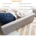 thumbnail image 3 of OasisSpace Bed Wedge Pillow for Sleeping, Back Positioning Elevation Pillow with Removal Cover, Bedroom Elevated Body Alignment Ankle Support Pillow Leg Bolster for Side Sleeper, Back Pain, Bed Sores, 3 of 5